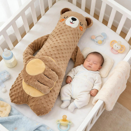 Patting Soother Pillow for Kids, Soft Hugging Electric Plush Toy with Remote Gentle Vibration Calmings Sleep Aid for Bed Crib Peaceful Pleasures Health and Wellness