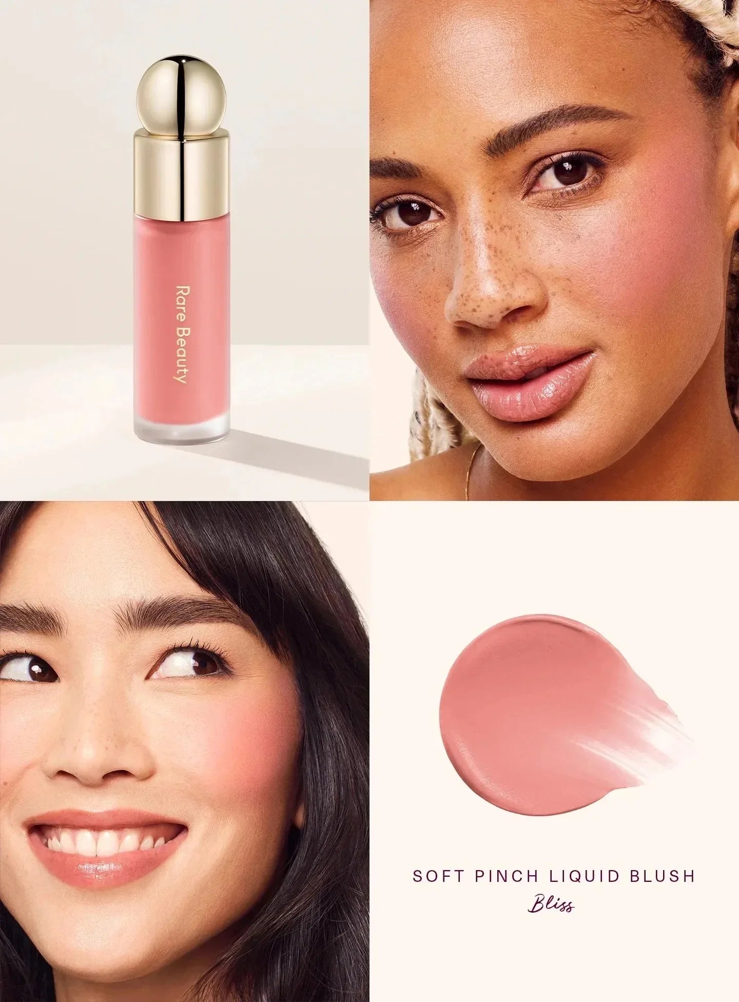 Rare Beauty Matte Liquid Blush – Waterproof Cream-to-Powder