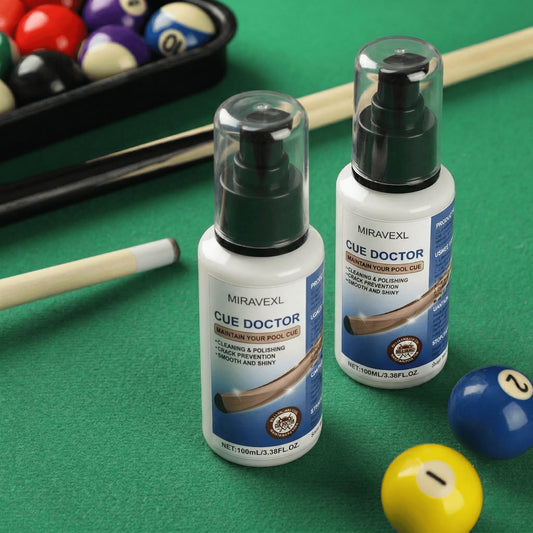 MIRAVEXL Billiard Pool Cue Shaft Cleaner Polish Liquid Snooker Stick Maintenance Oil Prevent Cracks Smooth Shiny Accessories Peaceful Pleasures Health and Wellness