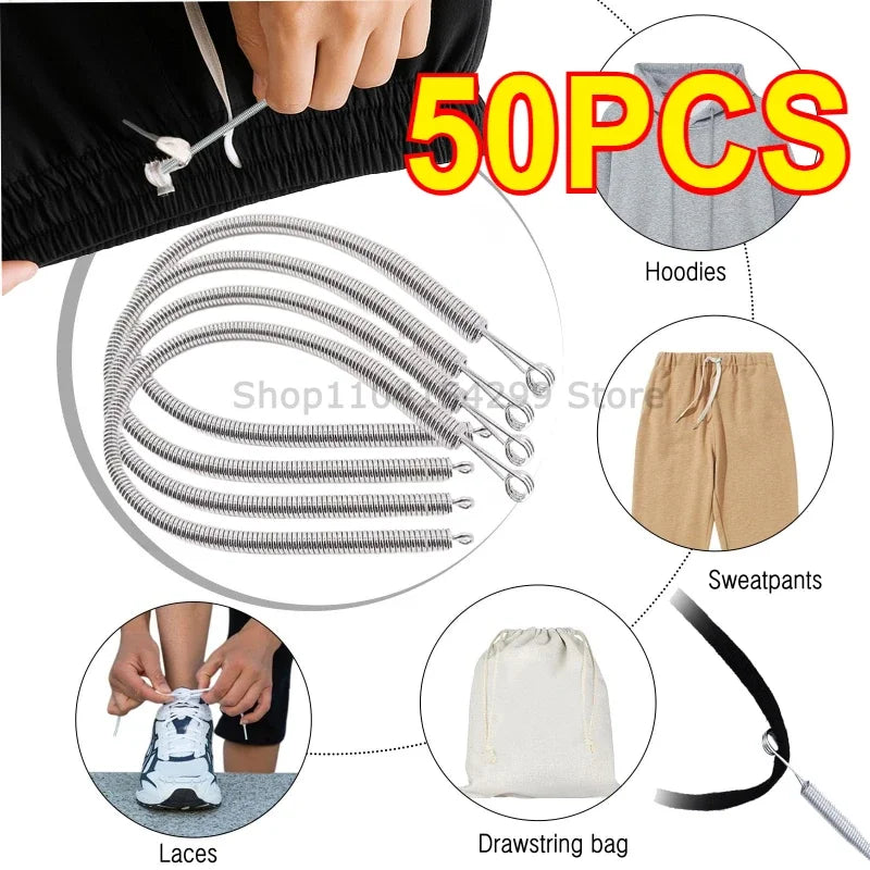 Bendable Spring Drawstring Threader – Elastic & Rope Threading Tool