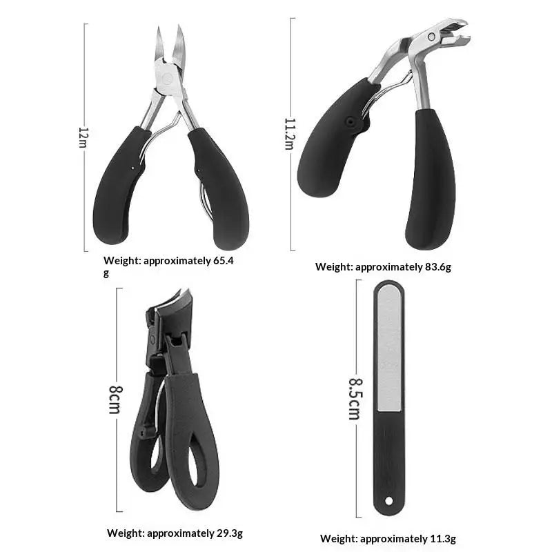 Professional Grade Concave Stainless Steel Nail Clippers For Thick Nails And Ingrown Toenails Sharp Curved Blade For Easy Trim Peaceful Pleasures Health and Wellness