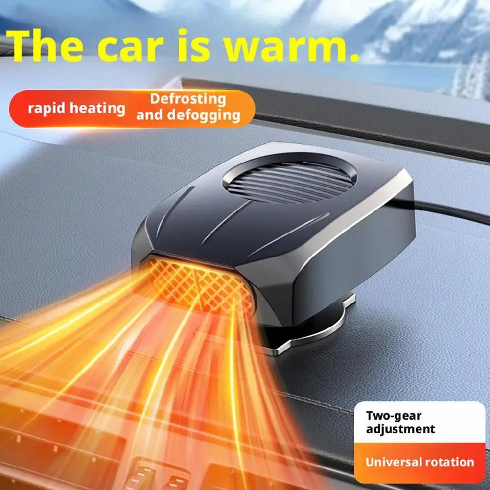 Portable 12V/24V Car Heater Fan | 360° Defroster & Defogger Car Heater Fan Peaceful Pleasures Health and Wellness