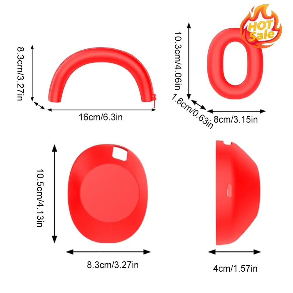 Silicone Ear Pad & Headband Cover Set for Sony WH-1000XM6