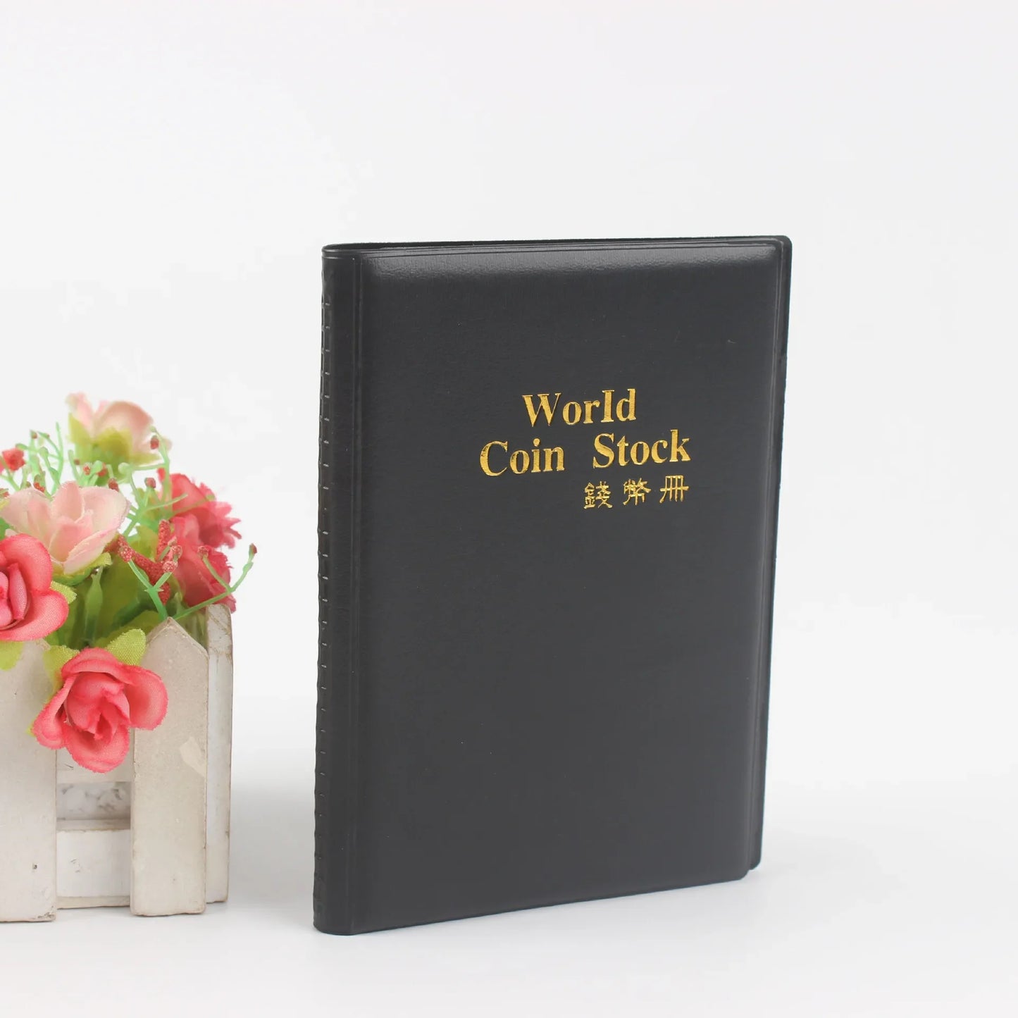 60-Pocket Coin Collection Album Book | PU Leather Organizer