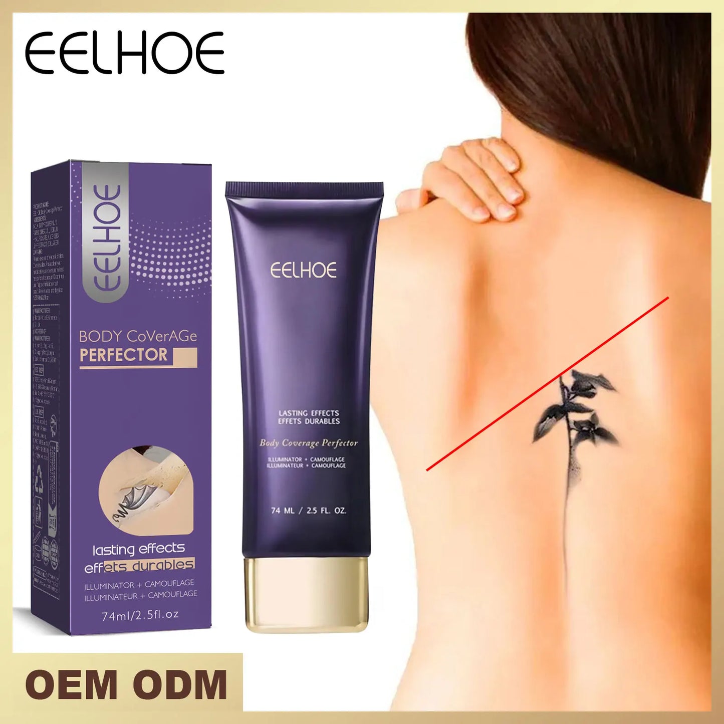 EELHOE Body Concealer Cream – Tattoo, Scar & Birthmark Cover