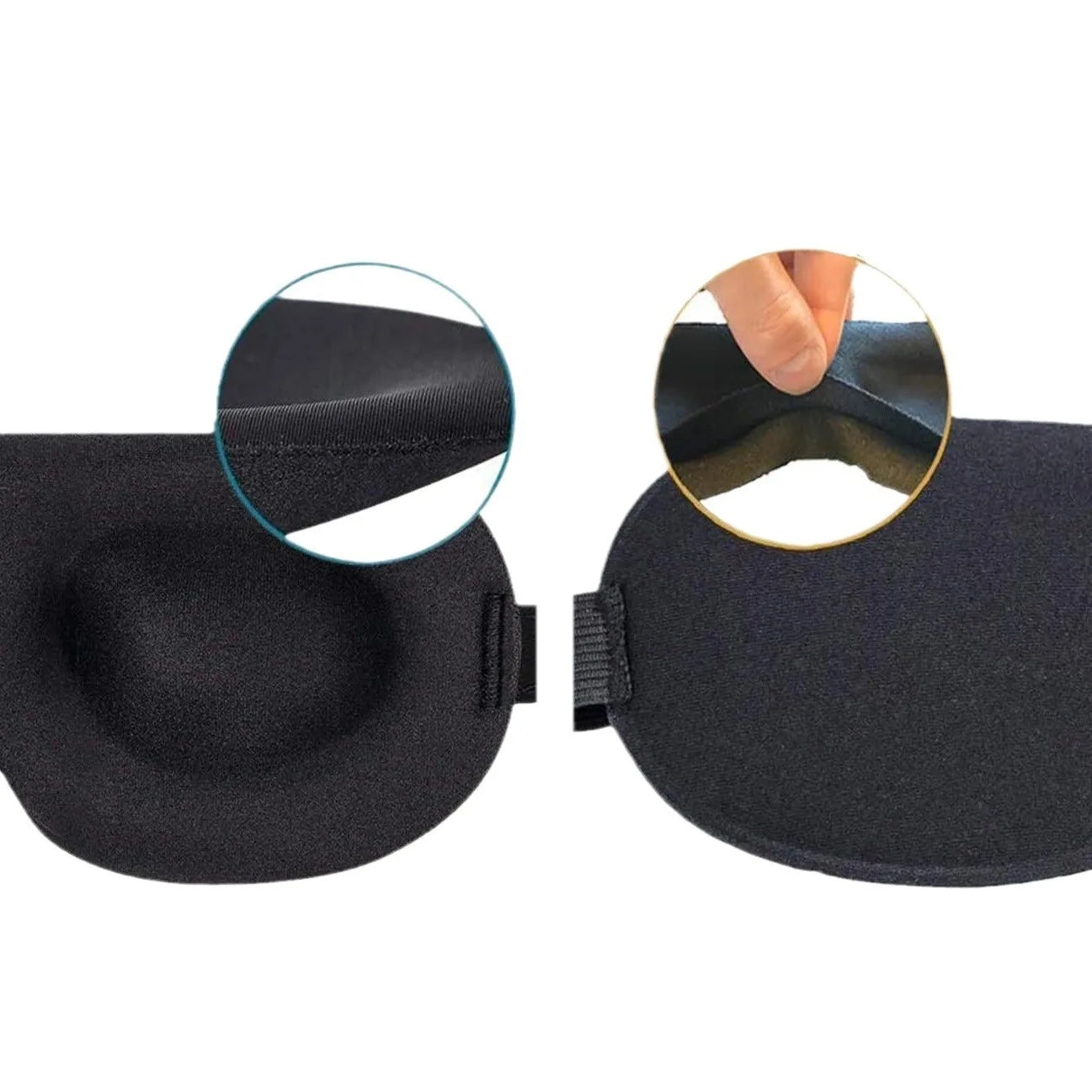 3D Sleeping Mask Block Out Light Soft Padded Sleep Mask Eye Slaapmasker Shade Memory Foam Block Night Mask Blindfold for Sleep Peaceful Pleasures Health and Wellness