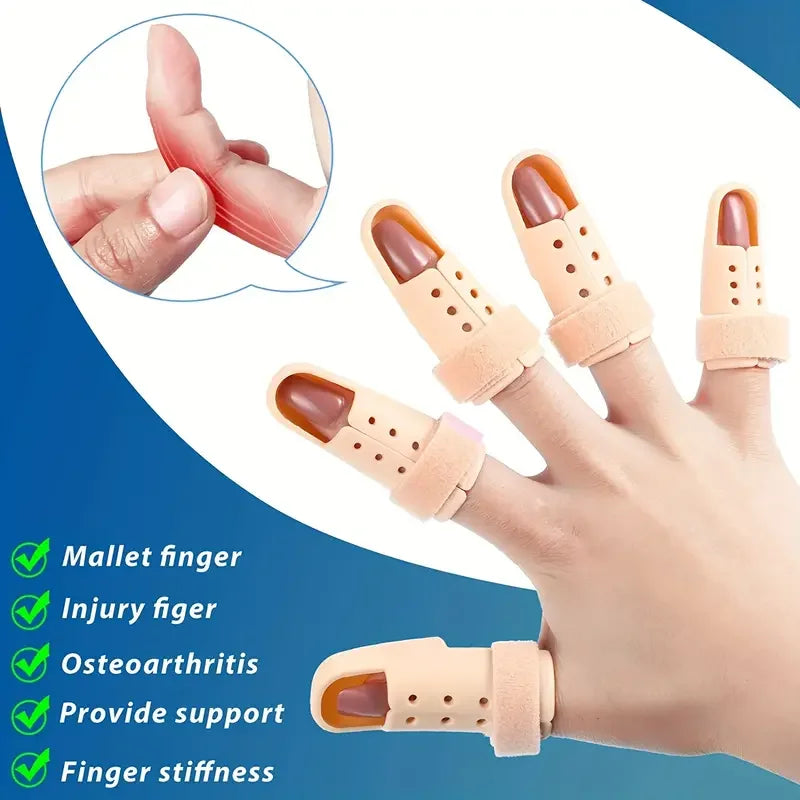 1pc Plastic Finger Splint For Trigger Finger, Thumb Splint Support Brace For Straightening & Injury Protection, Order A Size Up Peaceful Pleasures Health and Wellness