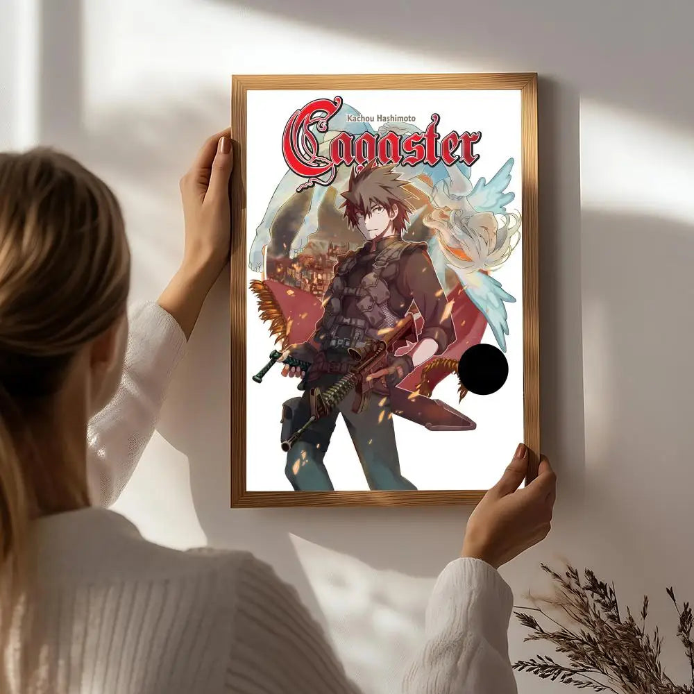 Cagaster of an Insect Cage Anime Poster | HD Self-Adhesive Wall Art Anime Wall Poster Peaceful Pleasures Health and Wellness White9 40X50cmNoframe