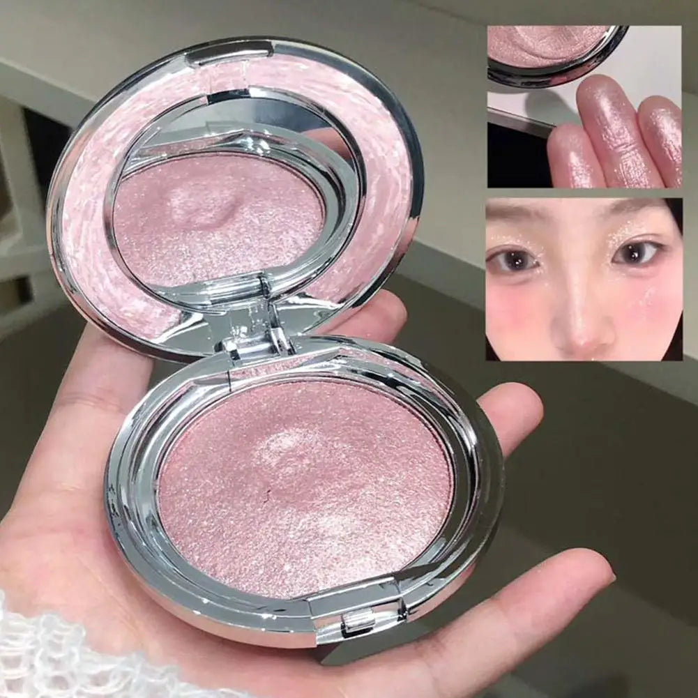 Diamond Highlighter Powder Palette Waterproof High Gloss Glitter Body Highlight Eyeshadow Face Contour Illuminator Makeup Peaceful Pleasures Health and Wellness