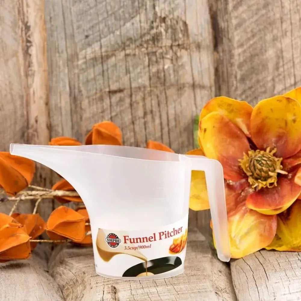 Measuring Tool 1000ML Measuring Cups Long Spout Plastic Tip Mouth Cups Graduated Liquid Container Funnel Pitcher Jug Peaceful Pleasures Health and Wellness