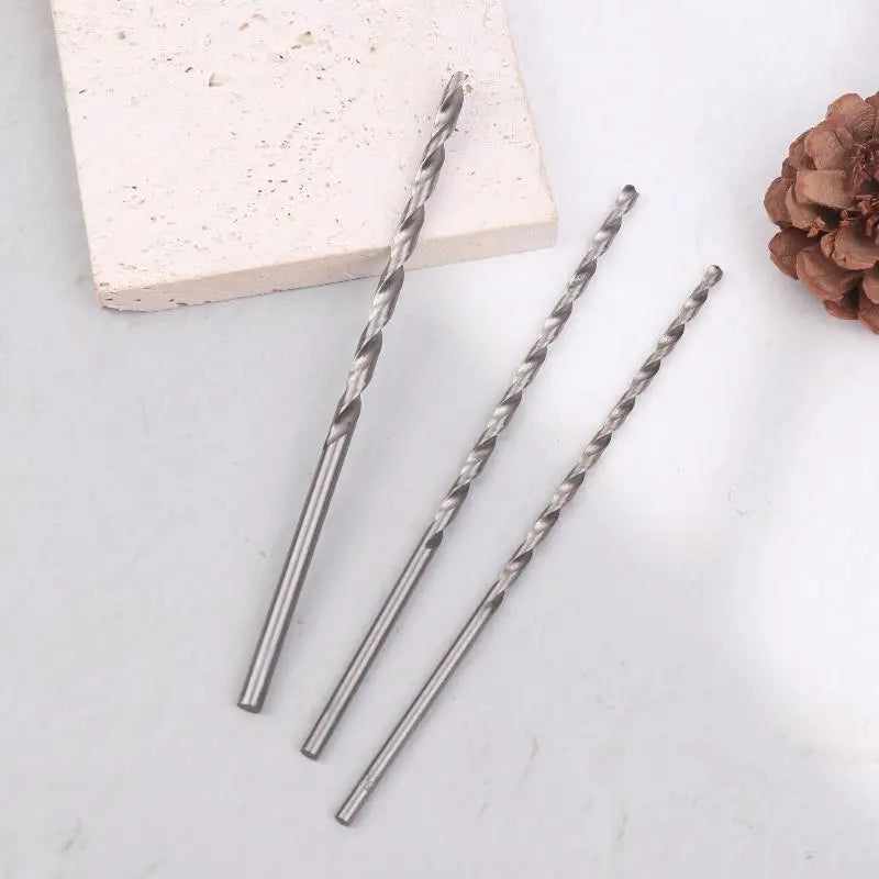 5pcs/set 2mm 3mm 3.5mm 4mm 5mm Twist Drill Bit Kit 15cm Length For Wood Plastic Alloy Metal Woodworking Deep Hole Drilling Peaceful Pleasures Health and Wellness