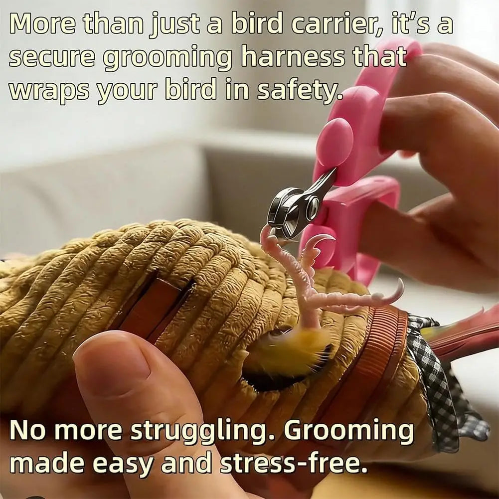 Anti-Escape Birds Backpack,Parrots Travel Carrier Bag,Portable Lightweight Design Birds Cage For Hiking,Daily Outdoor Activity Peaceful Pleasures Health and Wellness
