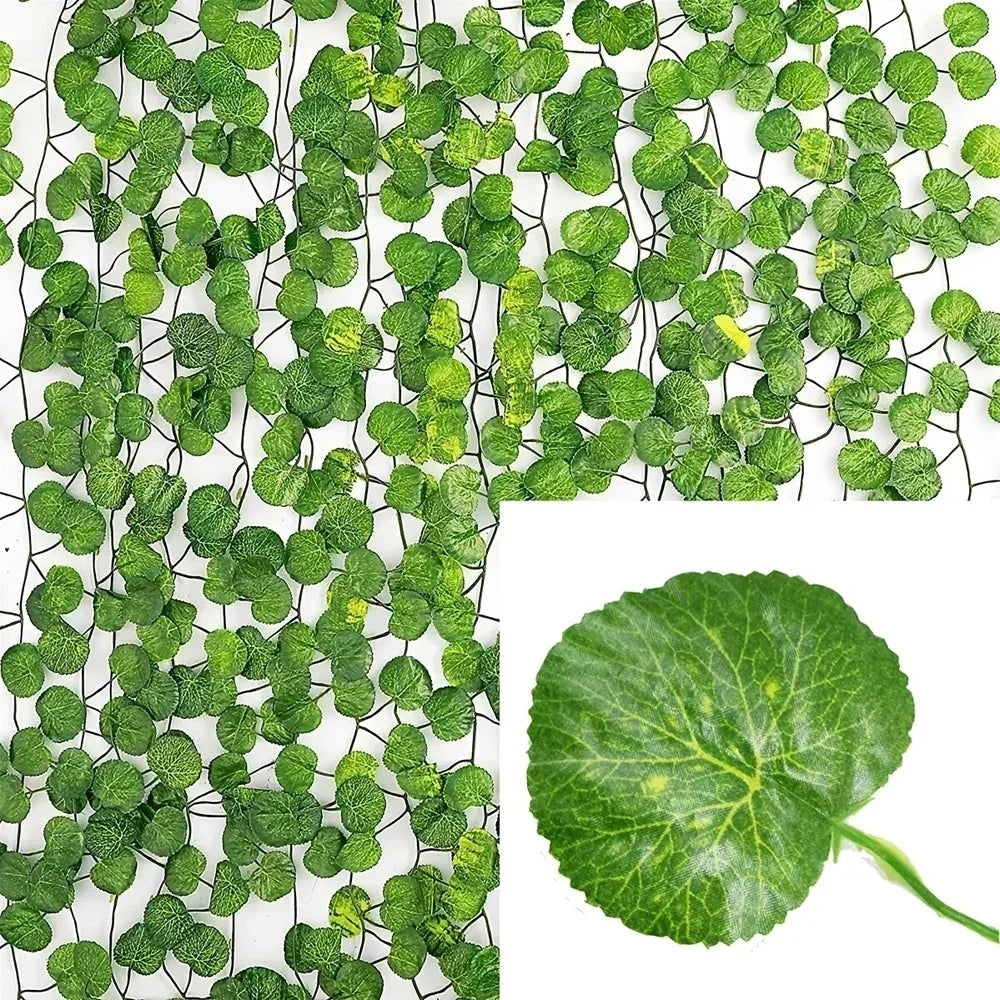 Artificial Ivy Leaf Garland Vine | Silk Wall Hanging Decor