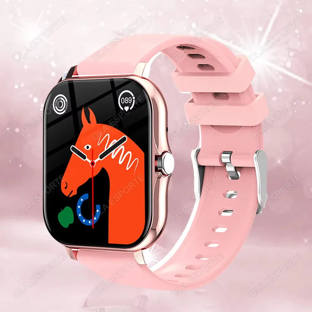 Sport Smart Watch Fitness Clock Health Monitor Waterproof Smartwatch Bluetooth Call Watches for Men Women IOS Android Phone HT30 Peaceful Pleasures Health and Wellness Pink