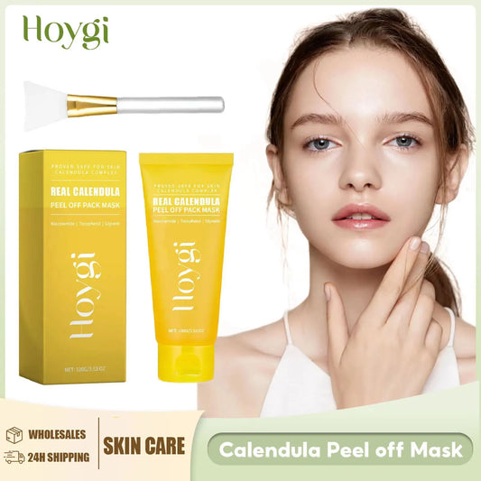 Calendula Peel off Mask Shrink Pore Oil Control Fade Dark Spot Nose Cleansing Brightening Moisturizing Blackhead Remover Mask Peaceful Pleasures Health and Wellness