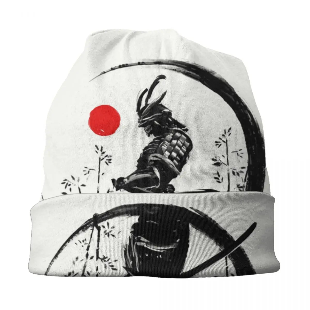 Japanese Samurai Knit Beanie Hat | Hip Hop Unisex Skullies