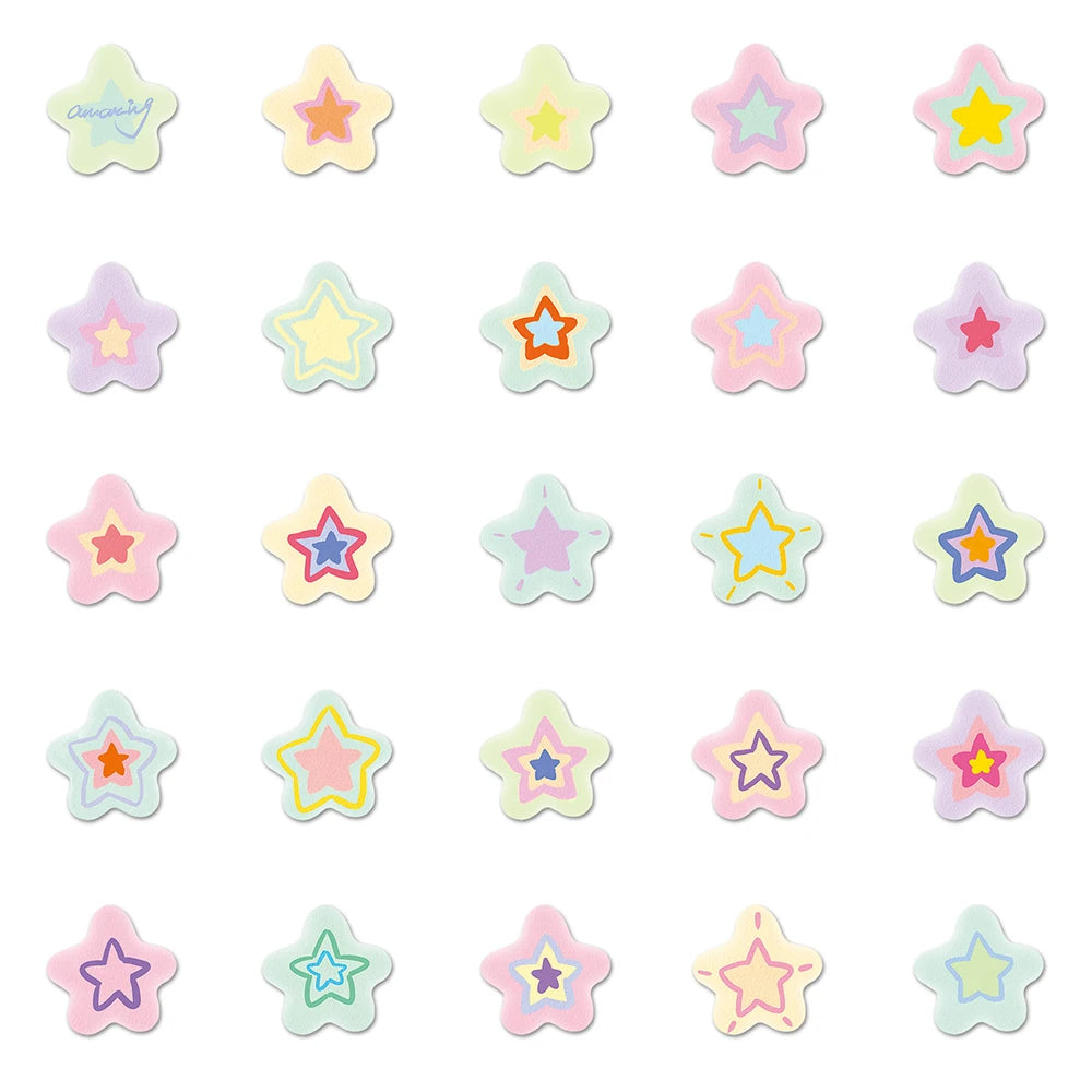50 Star Graffiti Small Fresh Cute Cartoon Waterproof Decorative