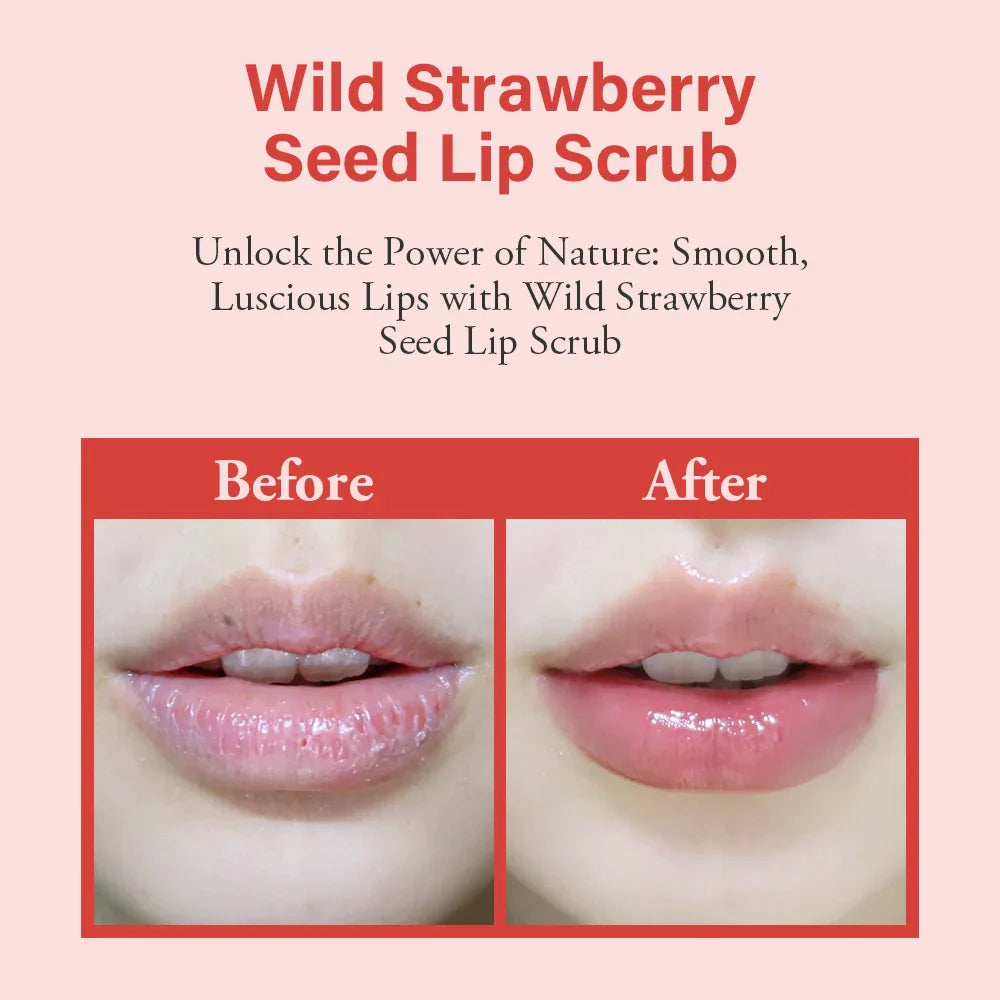 Strawberry Sugar Lip Scrub – Exfoliator & Moisturizer for Dry Lips