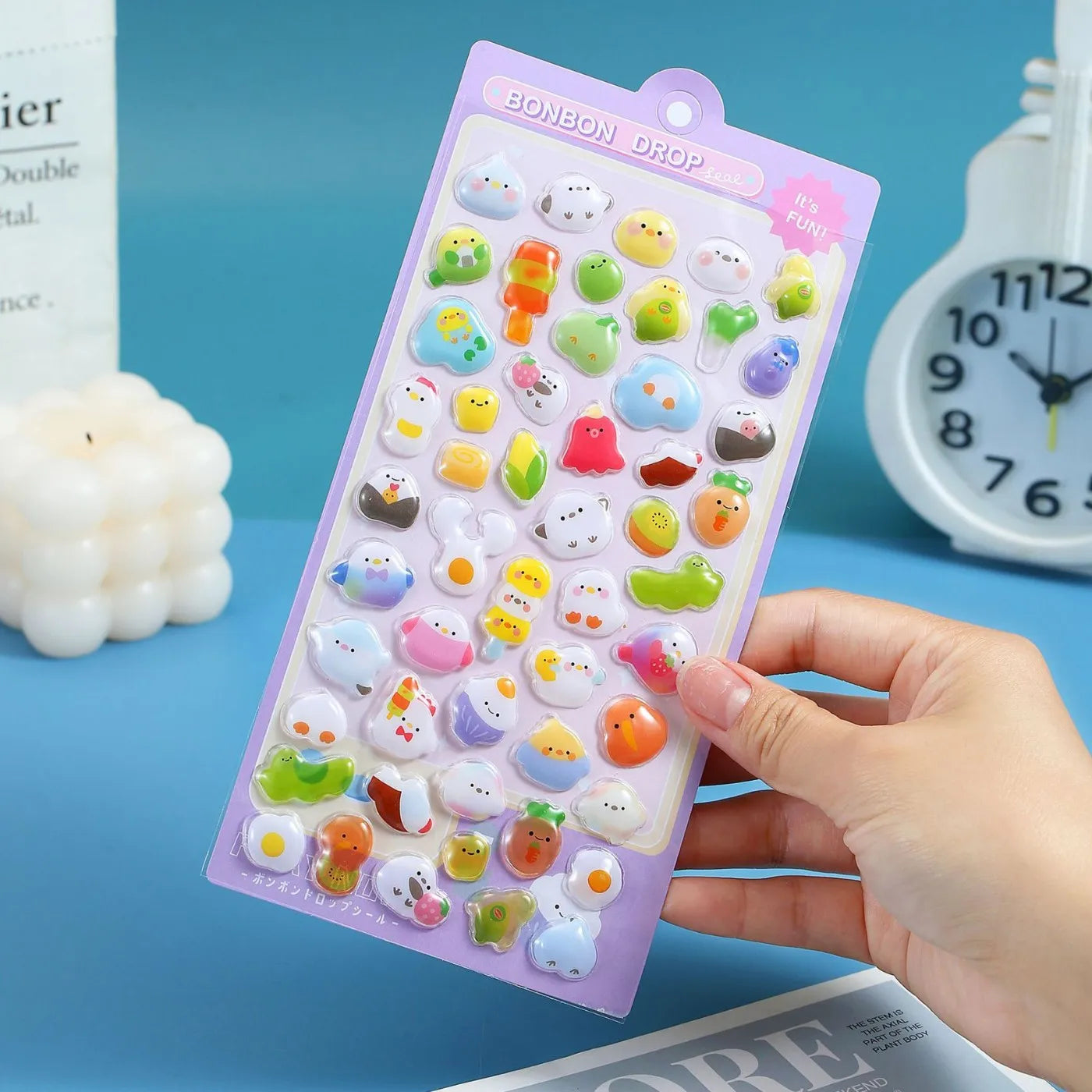 3D Cartoon Relief Stickers for Phone, Laptop, Diary & Notebook
