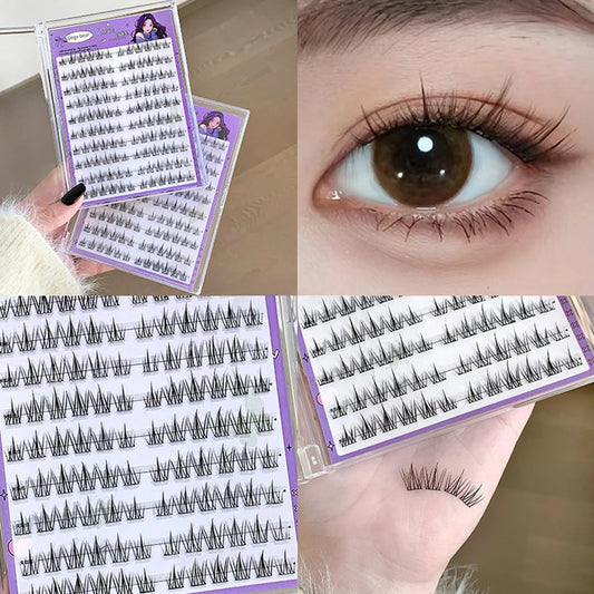 Glue-Free Cluster False Eyelashes C Curl 7-13mm Natural Look False Eyelashes Peaceful Pleasures Health and Wellness