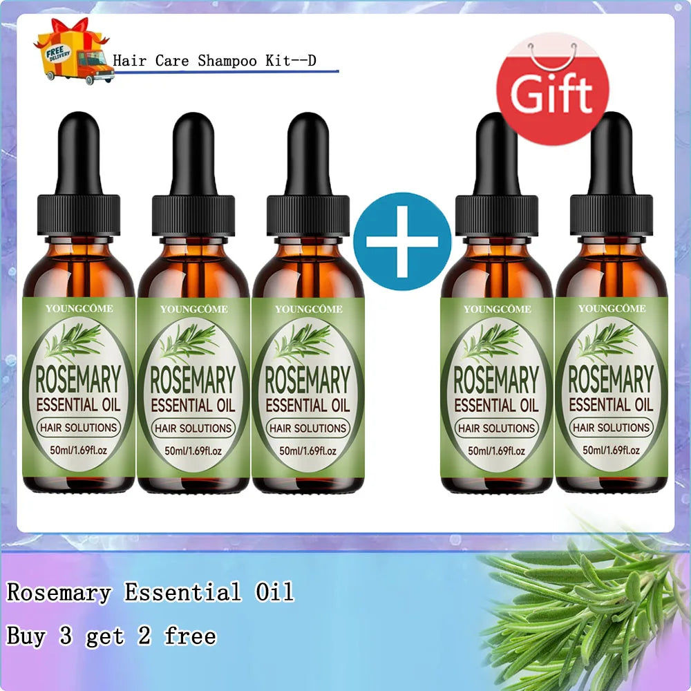 Rosemary Essential Oil Hair Mask & Nourishing Serum – YOUNGCOME
