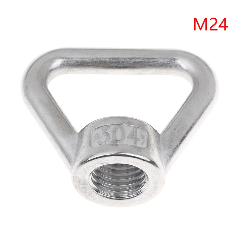 Stainless Steel 304 Lifting Eye Bolt Nut Set M8–M24 Ring Screw Lifting Eye Bolt Peaceful Pleasures Health and Wellness A7