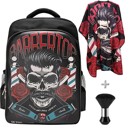 3-Piece Multi-Functional Tool Kit Storage Bag - Versatile Backpack for Hairdressing Tools, Ideal for On-the-Go Barbers Peaceful Pleasures Health and Wellness A