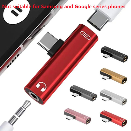 2-in-1 USB-C to 3.5mm Audio Adapter & Type-C Charging Cable Audio Adapter Cable Oasis Select