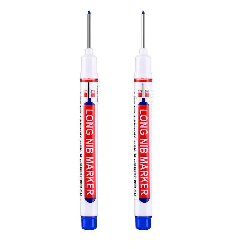 Deep Hole Long Nib Head Markers Metal Perforating Pen Waterproof