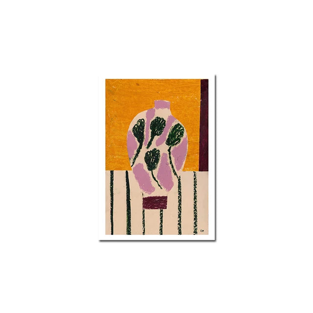 Exquisite Little Sky Abstract Art Geometric Figures Canvas Painting Nordic Art Canvas Posters and Prints Art Pictures Home Decor Peaceful Pleasures Health and Wellness C4490-5 55x75cm