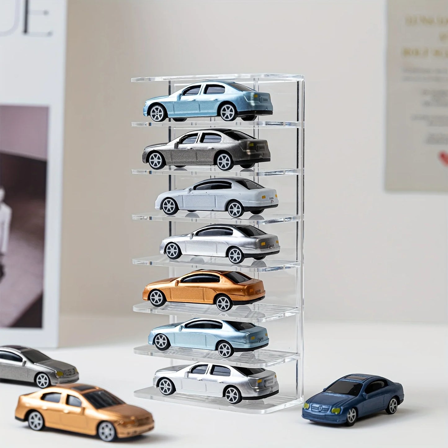 Acrylic Toy Car Display Case | Wall Mounted Diecast Shelf