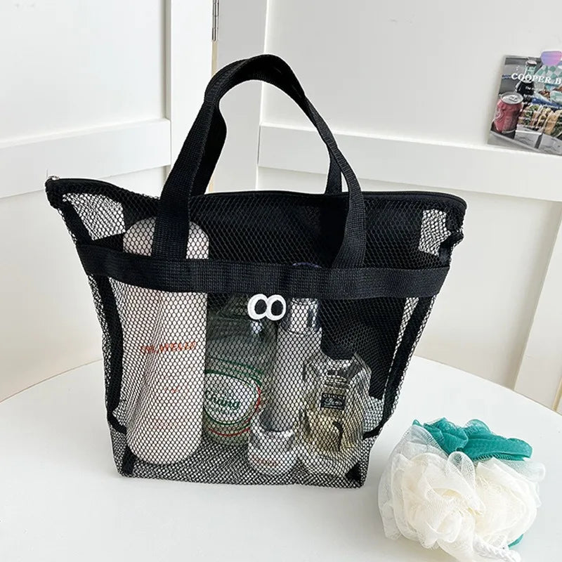 Portable Mesh Shower Caddy | Quick-Dry Travel Toiletry Bag