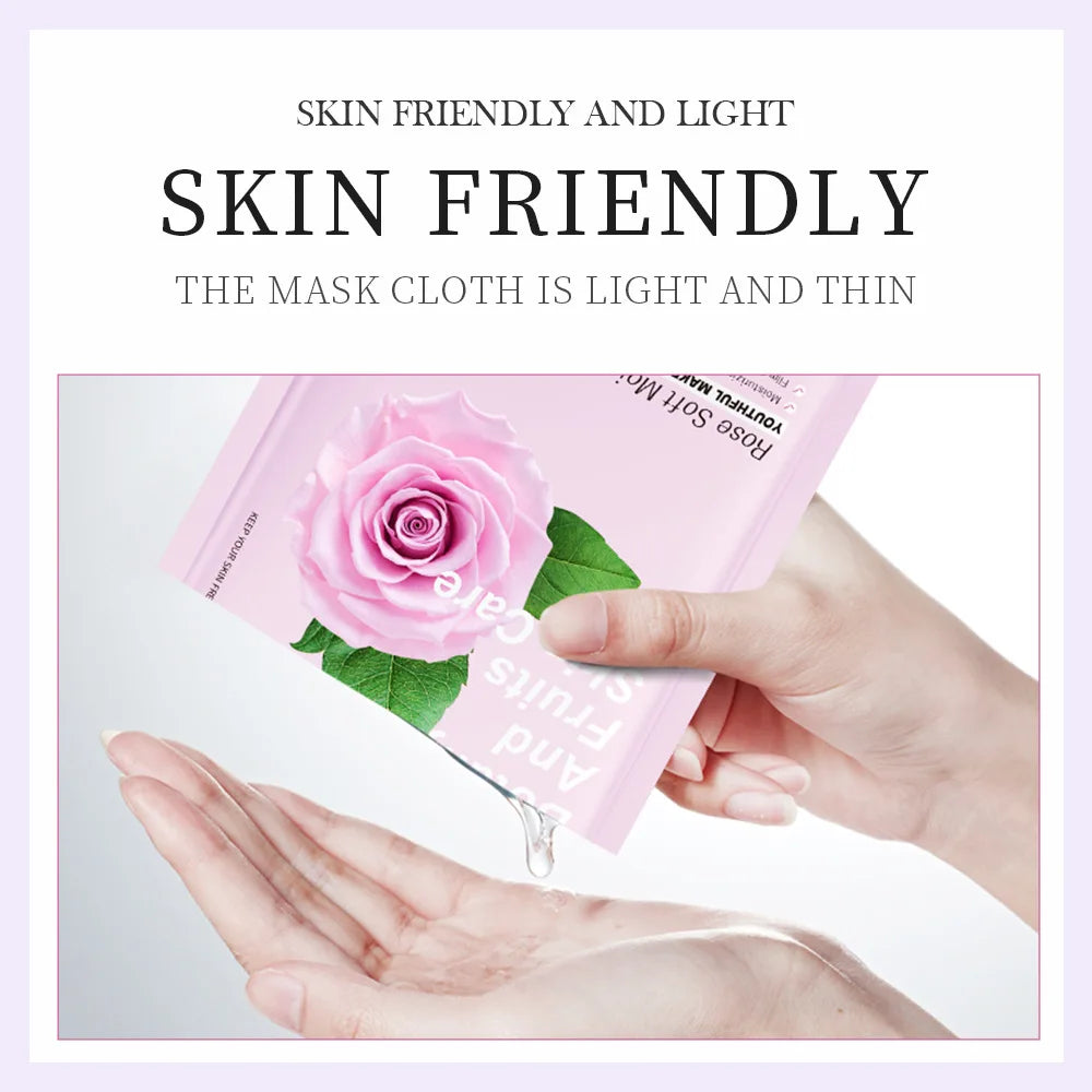 BIOAOUA 8-Pack Natural Plant Face Masks | Hydrating & Firming