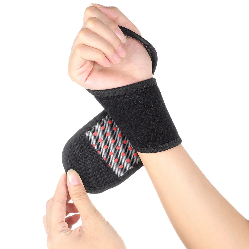 Magnetic Self-Heating Wrist Brace | Compression Pain Relief Wrap Wrist Support Brace Peaceful Pleasures Health and Wellness