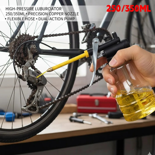 250ml/350ml High Pressure Grease Gun & Oil Pump Kit Transparent Plastic Machine Pump Oiler Grease Gun for Machine, Bike Mainten Peaceful Pleasures Health and Wellness