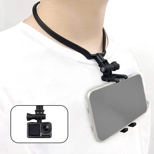 Neck Mount Strap for GoPro 11–5 & Smartphone | POV Vlog Camera Neck Mount Oasis Select
