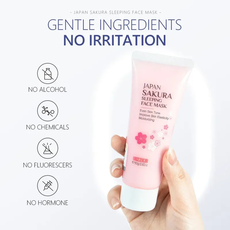 LAIKOU Sakura Sleeping Face Mask – Hydrating & Nourishing 80g