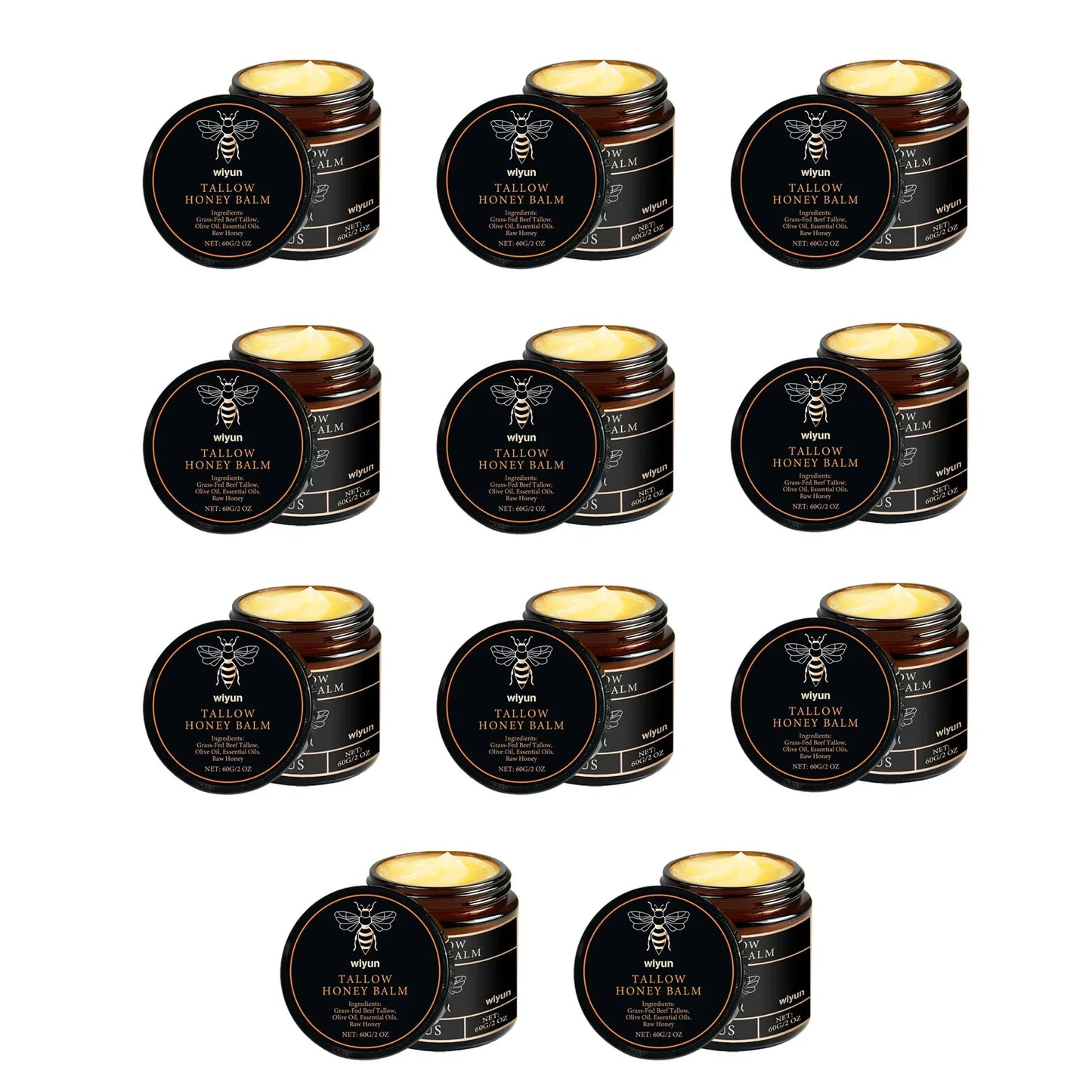 Grass Fed Beef Tallow Balm with Raw Honey | Moisturizing Cream