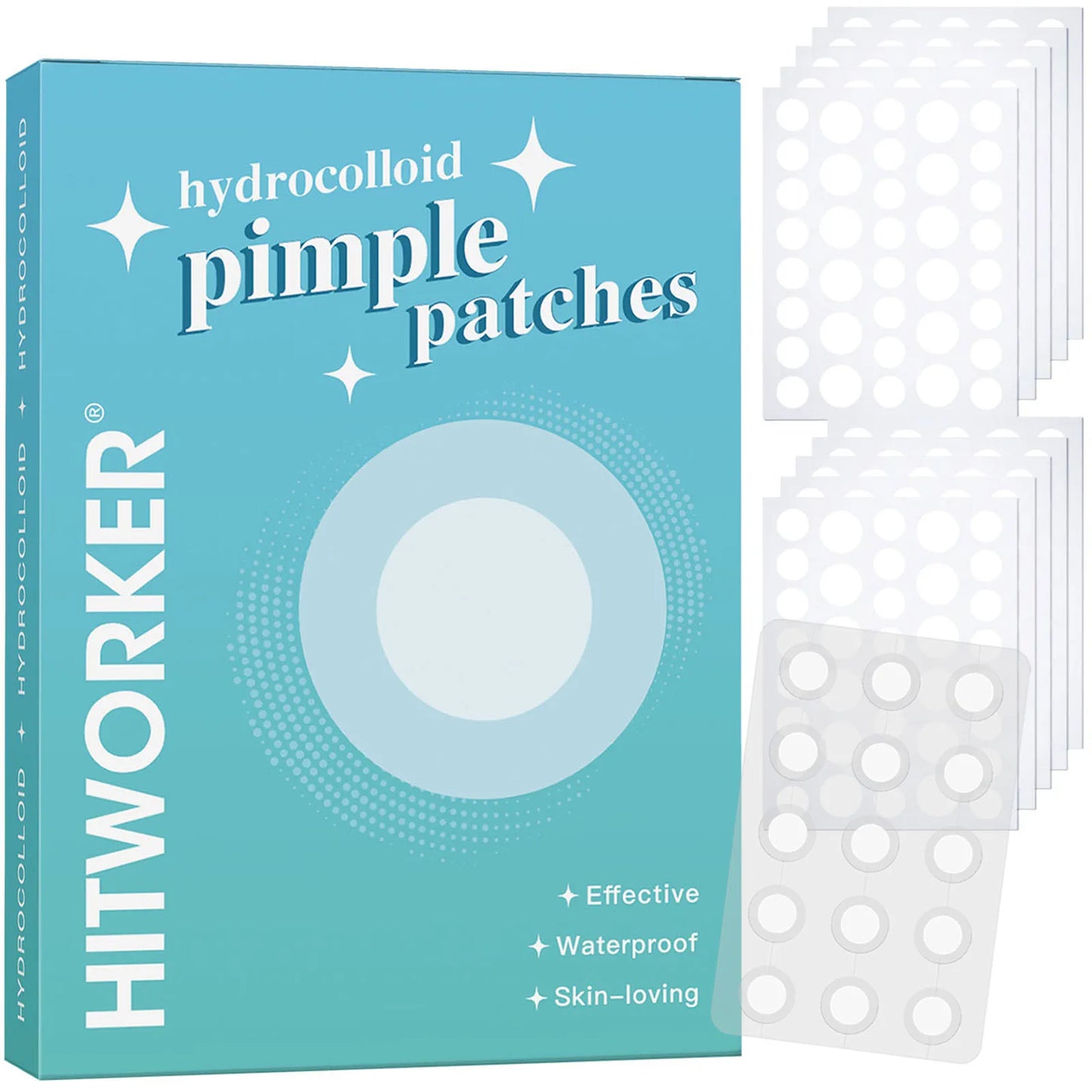 Invisible Waterproof Hydrocolloid Acne Patches – All Skin Types