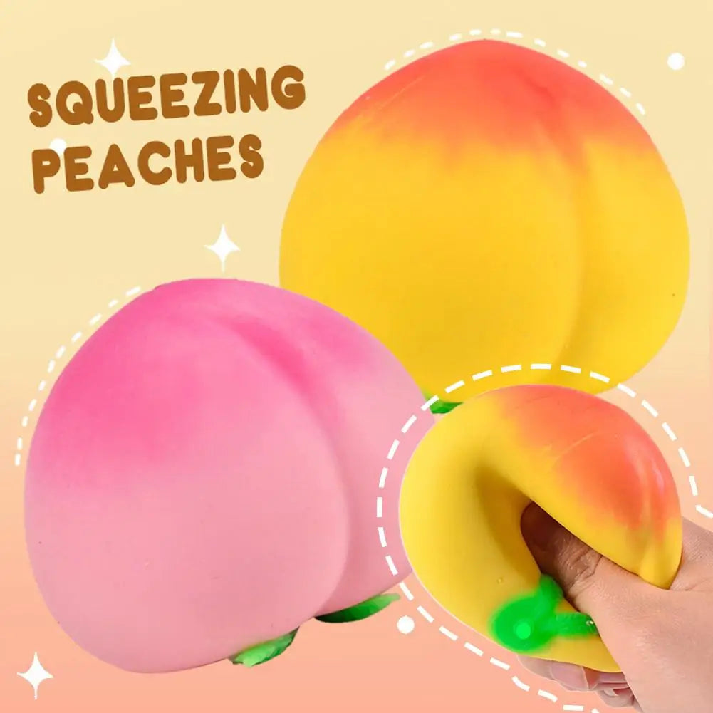 Pink Peach Stress Reliever Toy for Stress Relief Peaceful Pleasures Health and Wellness