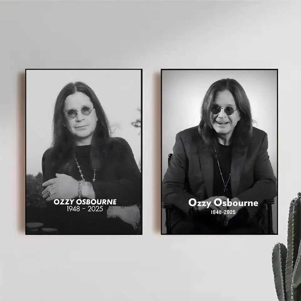 Ozzy Osbourne HD Wall Poster | Waterproof PVC Music Decor Music Wall Poster Peaceful Pleasures Health and Wellness