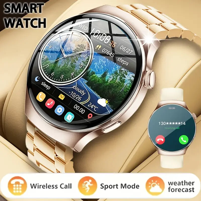 LOMAXFR HD Touch Smart Watch – Calls, Music & Fitness