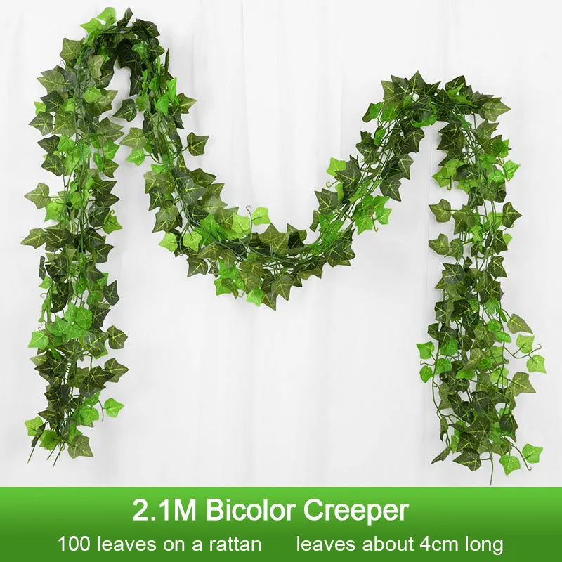 2.1M Artificial Ivy Garland Silk Vine Wall Hanging Decor