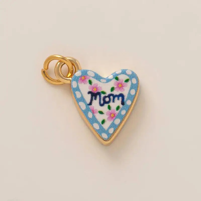 DIY Butterfly Flower Pendant – Gold-Plated Color Block Charm
