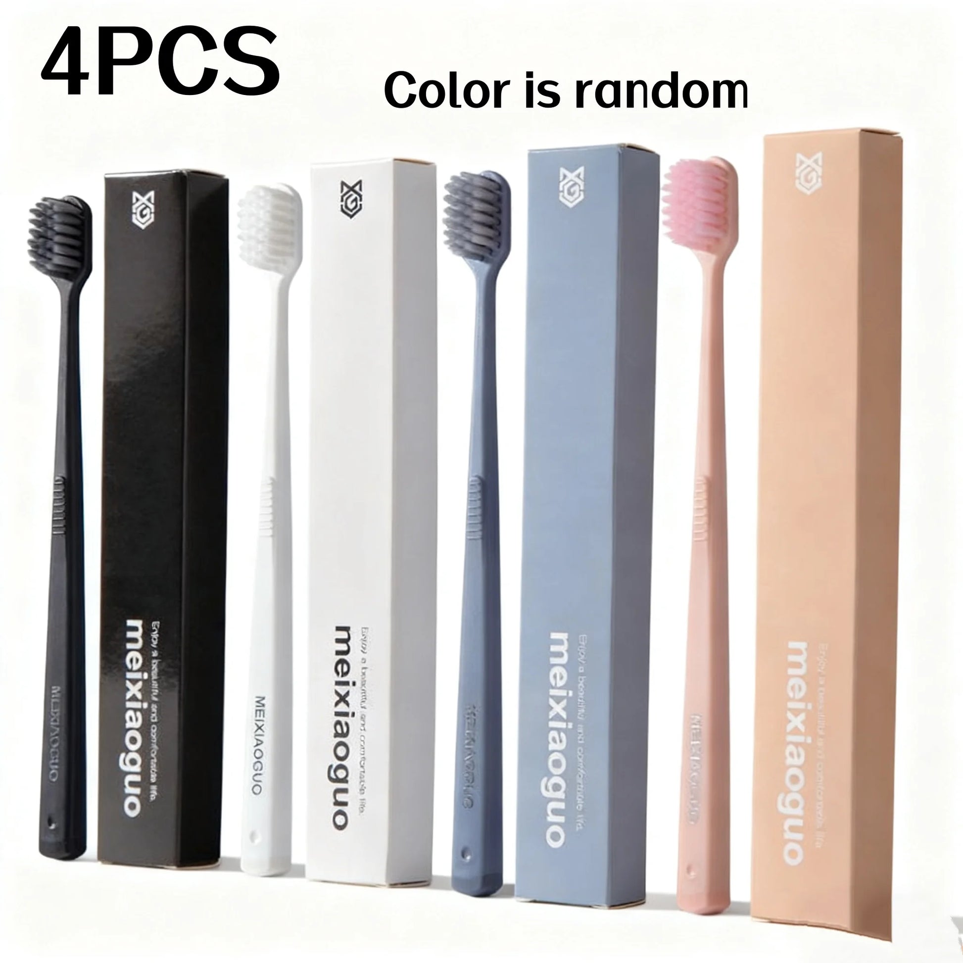 4/10Pcs Random Color Toothbrushes for Home Use, High-End Adult Individually Packaged Toothbrushes, Soft Bristles, Essential for Home, Holiday Gifts, Christmas, Halloween, Thanksgiving, New Year, Birthday Gifts Peaceful Pleasures Health and Wellness 4Pcs