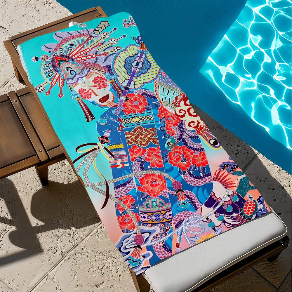 Quick Dry Beach Towel – Soft, Lightweight, Multi-Size Quick Dry Beach Towel Peaceful Pleasures Health and Wellness z3 STJ150x200CM