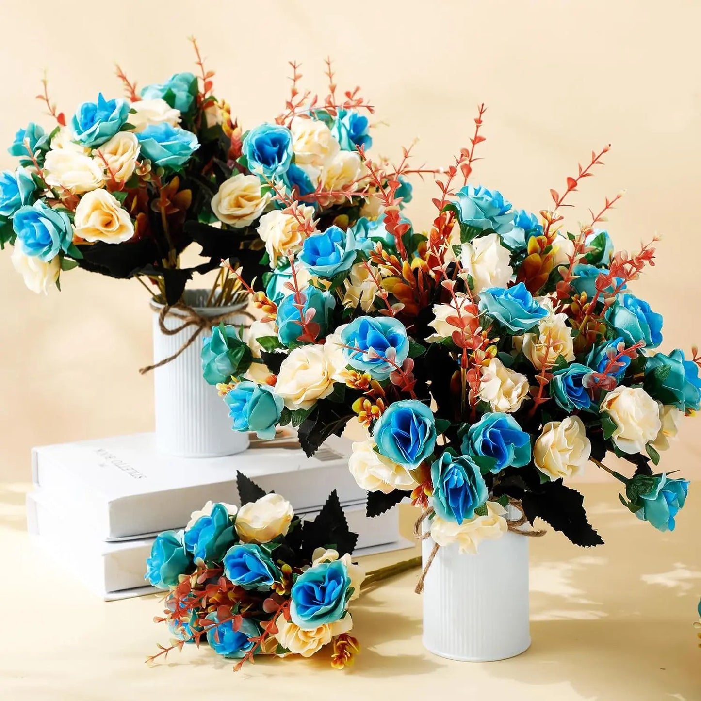 Silk Rose Artificial Flower Bouquet | Wedding & Home Decor