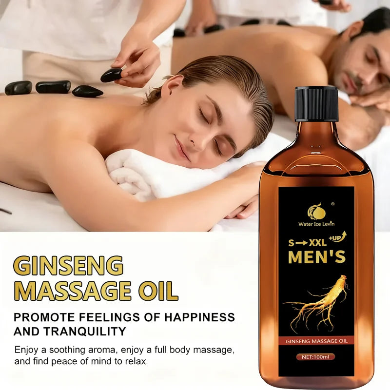 Men's Ginseng & Shea Butter Massage Oil – Hydrates & Firms