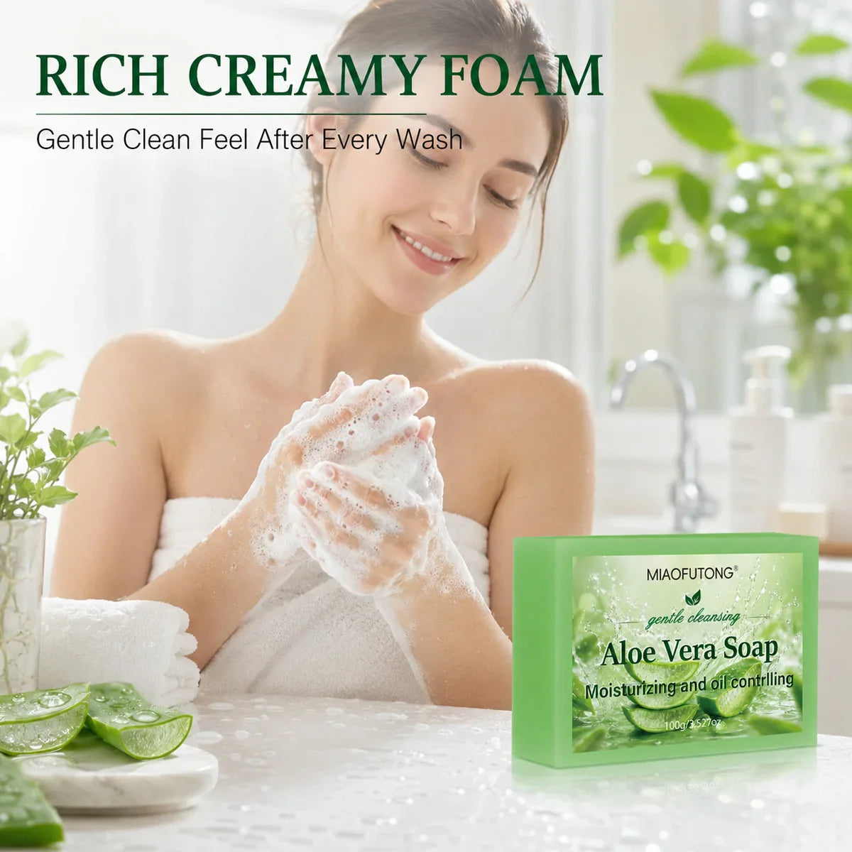 Aloe Vera & Glycerin Soap – Moisturizing Body Bar All Skin