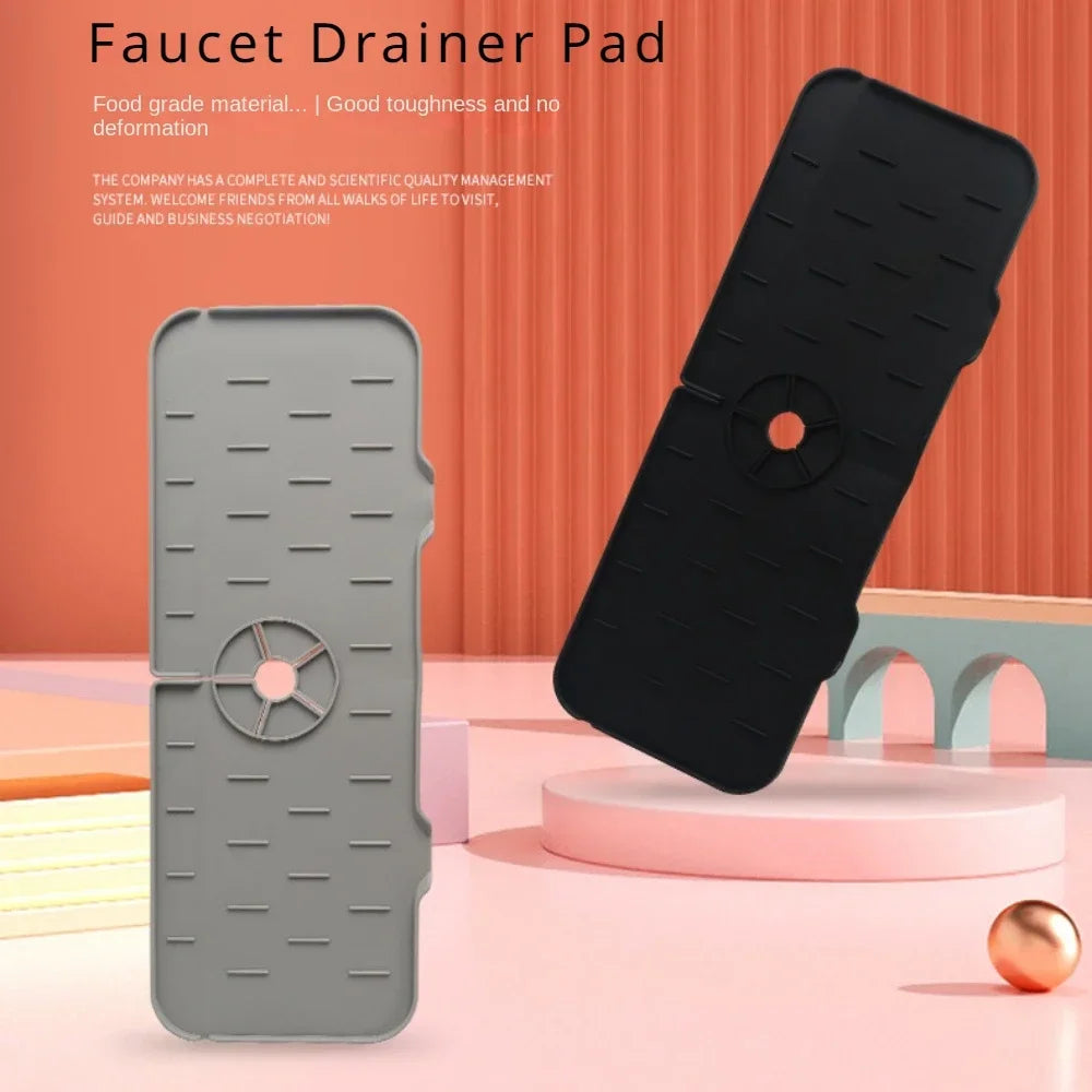 Silicone Mat Gourmet Faucet Kitchen Accessory Home Appliance Sponge Rack Kitchens Accessories Kitchen Sink Splash Guard for You Peaceful Pleasures Health and Wellness